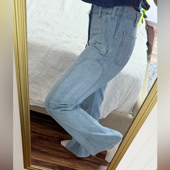 Vintage Original 70s Levi’s Stratus Light Blue Flare Jeans - Picture 13 of 16